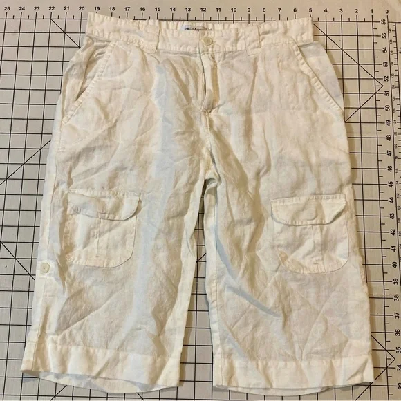 NWOT Johnny Was Women’s Size Small Linen Walking Shorts - Picture 2 of 6